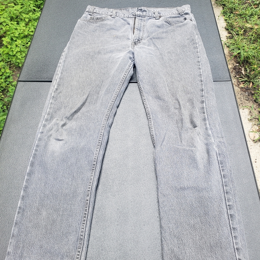 Vintage 90s Mens Levi's Grey Jeans 36/30